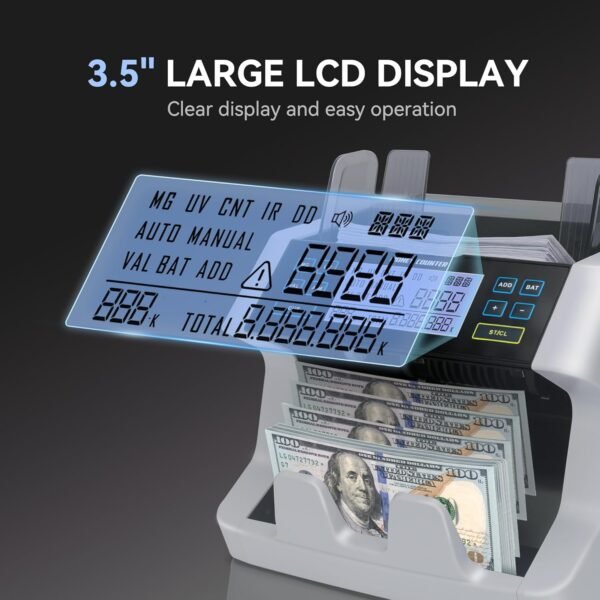 Cash Counter Machine,Greenback,UV/MG/IR Counterfeit Detec... - Image 5