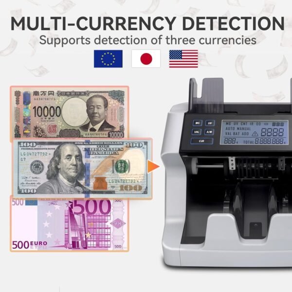 Cash Counter Machine,Greenback,UV/MG/IR Counterfeit Detec... - Image 6