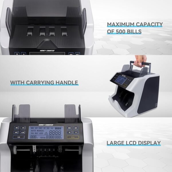 Cash Counter Machine,Greenback,UV/MG/IR Counterfeit Detec... - Image 7