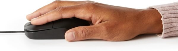 Amazon Fundamentals 3-Button USB Wired Mouse with Scrolling a... - Image 4