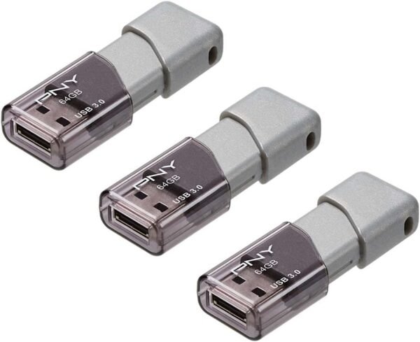 PNY 64GB Turbo Attaché 3 USB 3.0 Flash Drive,Gray (Pack... - Image 3