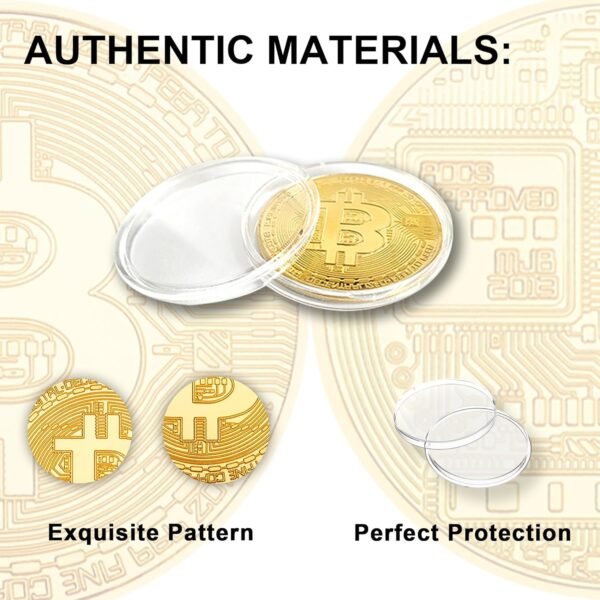 15Pcs Bitcoin Coin, Bitcoin Commemorative Coin, Blockch... - Image 3