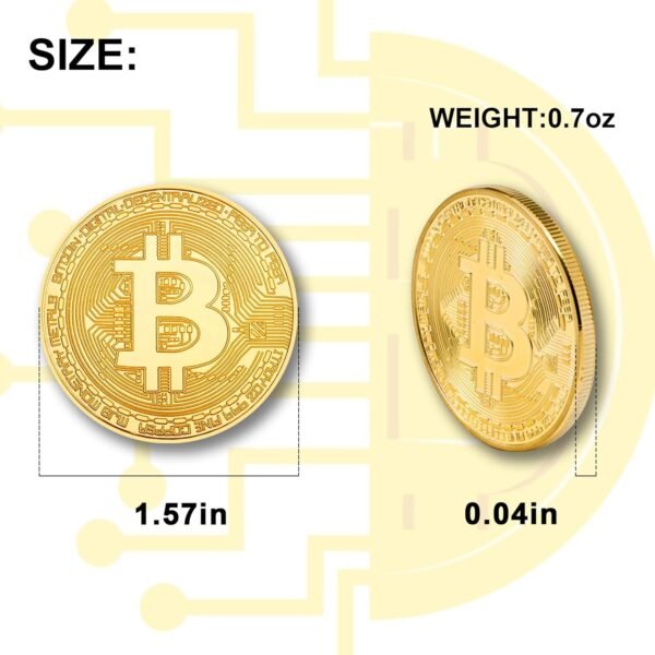 15Pcs Bitcoin Coin, Bitcoin Commemorative Coin, Blockch... - Image 8