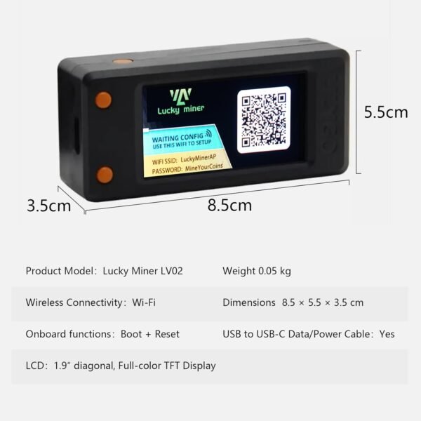Bitcoins Miner USB Fortunate Miner V2 for Residence Use 78KH/S 1... - Image 4