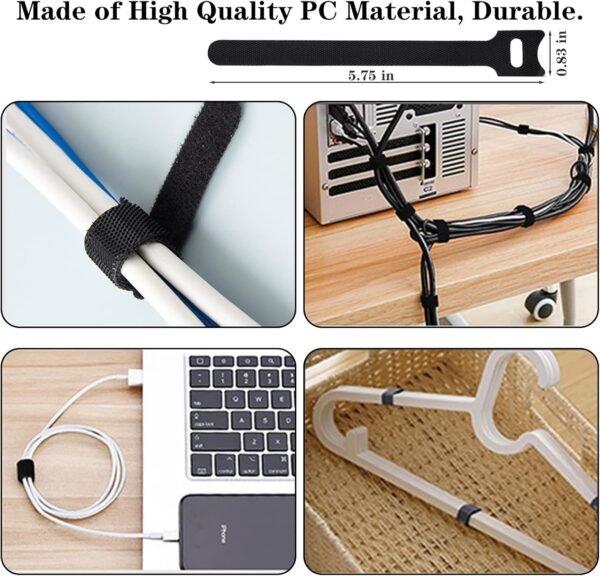 N NOROCME 192 PCS Cable Administration Package 4 Wire Organizer... - Image 9