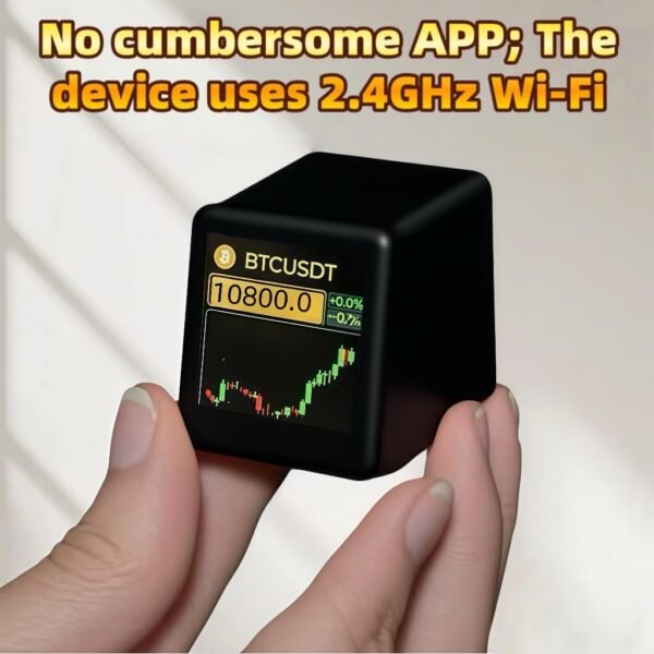Bitcoin Inventory Ticker, Digital Clock with Climate, Tempe... - Image 4