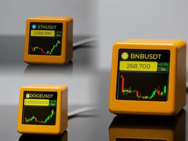 Bitcoin Inventory Ticker, Digital Clock with Climate, Tempe... - Image 8