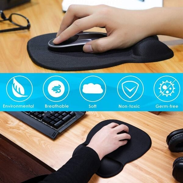 MROCO Ergonomic Mouse Pad with Gel Wrist Relaxation, Comforta... - Image 9