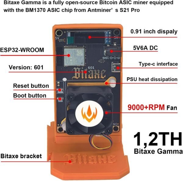 Bitaxe Gamma 1.2TH/s Bitcoins Miner BM1370 S19 Lotto De... - Image 4
