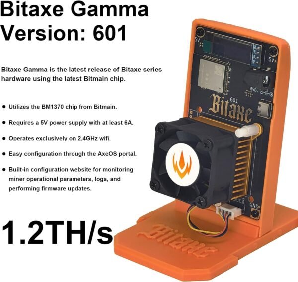 Bitaxe Gamma 1.2TH/s Bitcoins Miner BM1370 S19 Lotto De... - Image 5
