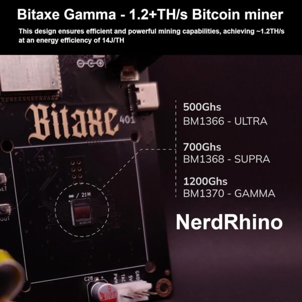 Bitaxe Gamma 1.2TH/s Bitcoins Miner BM1370 S19 Lotto De... - Image 6
