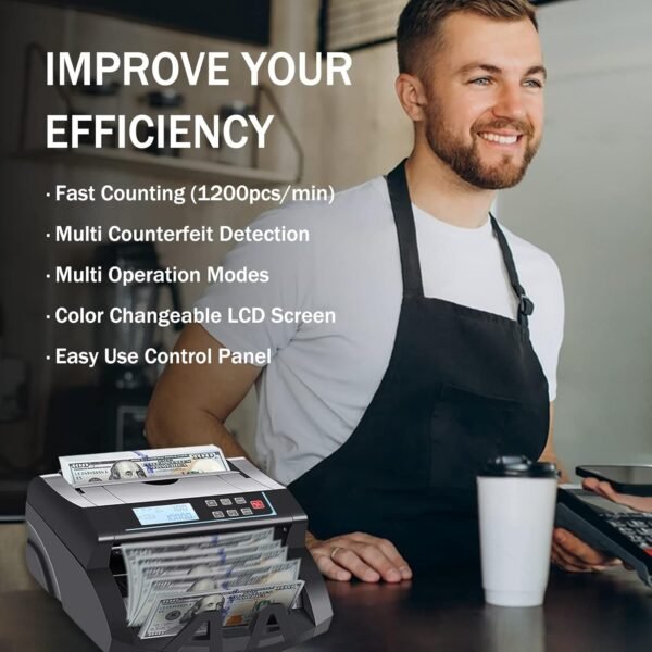 Cash Counter Machine Depend Worth for US Greenback solely,UV... - Image 8