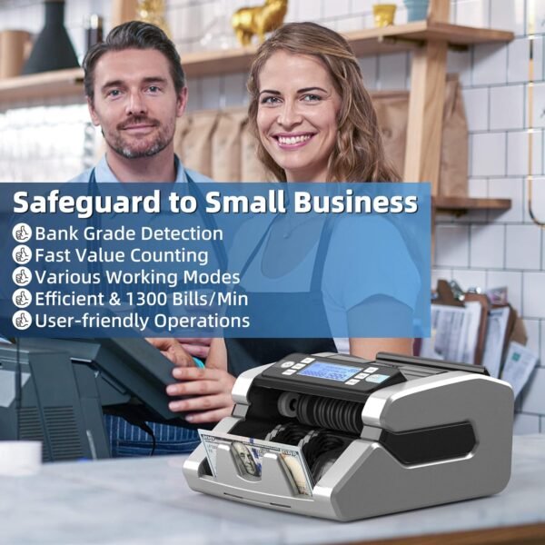 PONNOR Cash Counter Machine, Worth Counting, UV/MG/IR/... - Image 5