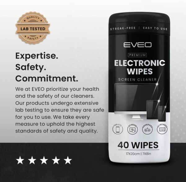Digital Wipes Display screen Cleaner Streak-Free [2 Pack x40... - Image 8