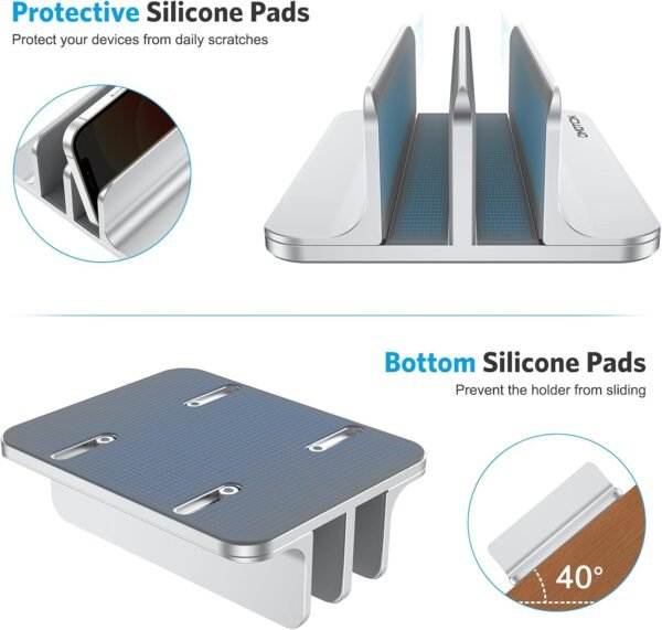 OMOTON [Updated Dock Version] Vertical Laptop computer Stand, Do... - Image 8