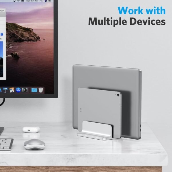 OMOTON [Updated Dock Version] Vertical Laptop computer Stand, Do... - Image 9