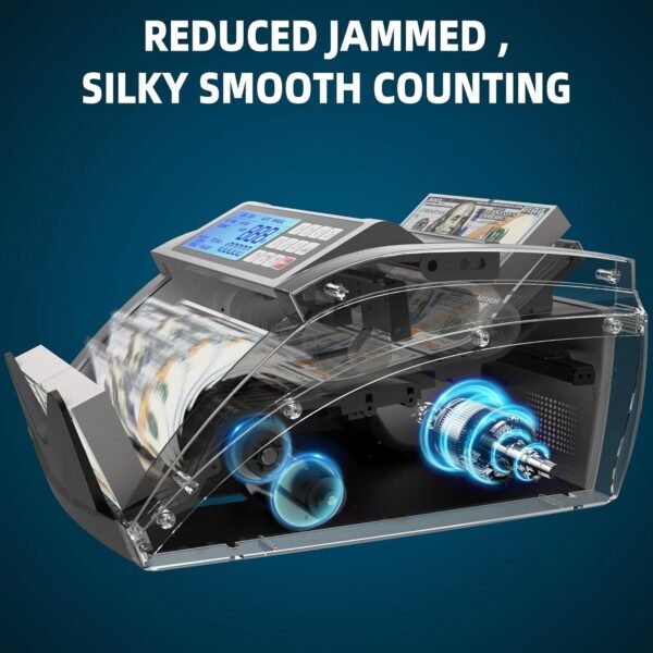 PONNOR Cash Counter Machine with Worth Invoice Depend, Cas... - Image 7