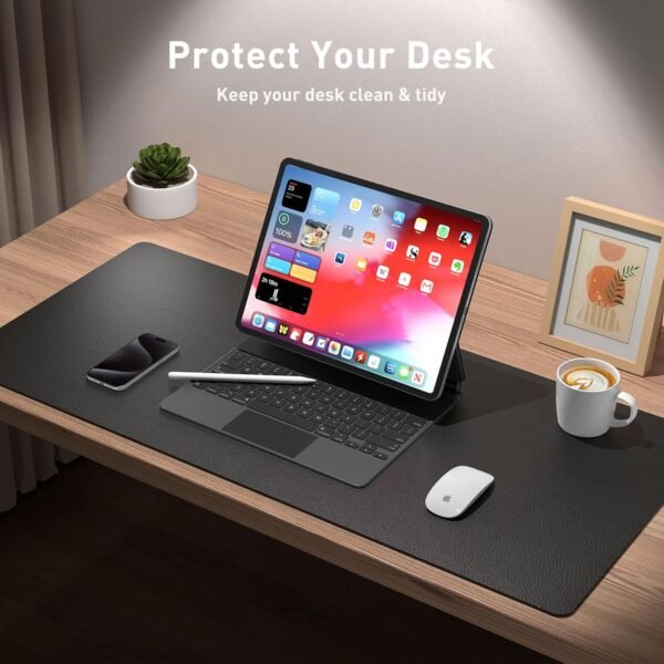 Aothia Leather-based Desk Pad Protector, Mouse Pad, Workplace De... - Image 4