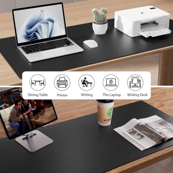Aothia Leather-based Desk Pad Protector, Mouse Pad, Workplace De... - Image 6
