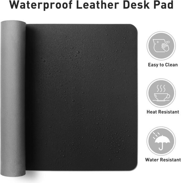 Aothia Leather-based Desk Pad Protector, Mouse Pad, Workplace De... - Image 7