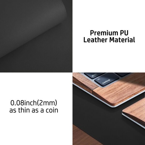 Aothia Leather-based Desk Pad Protector, Mouse Pad, Workplace De... - Image 8