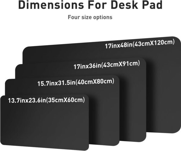 Aothia Leather-based Desk Pad Protector, Mouse Pad, Workplace De... - Image 9