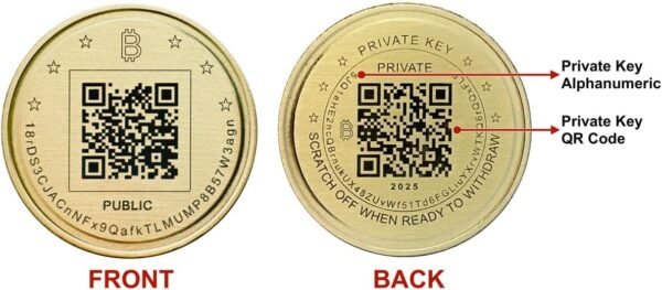 Brass Coin Bitcoin Chilly Pockets Air-Gapped Offline Crypt... - Image 3