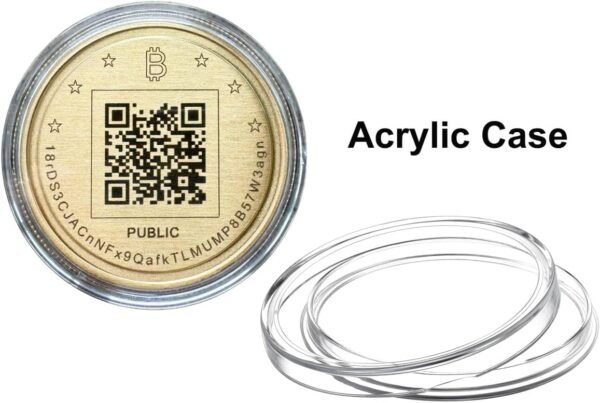Brass Coin Bitcoin Chilly Pockets Air-Gapped Offline Crypt... - Image 7