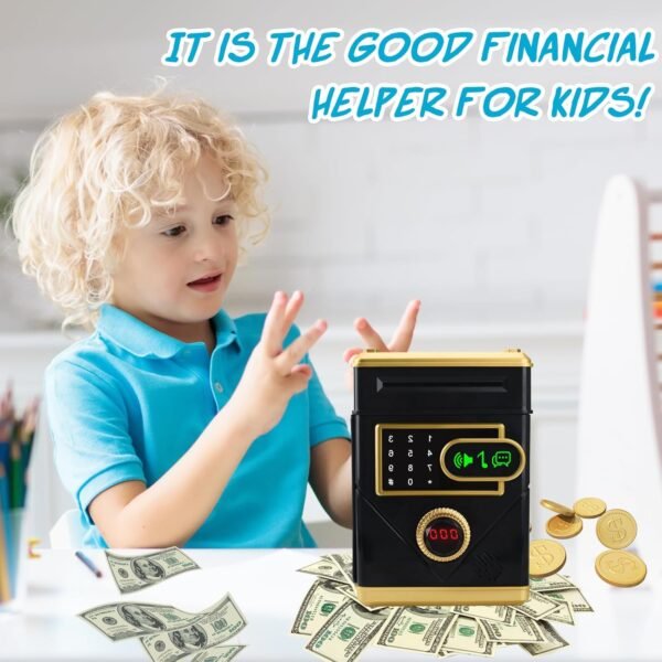 Touchscreen Digital Piggy Financial institution Mini ATM Secure, Coin B... - Image 7