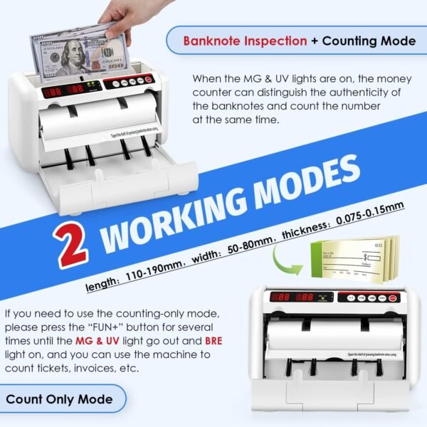 Battery Operated Invoice Counter Machine, Moveable Recharg... - Image 4