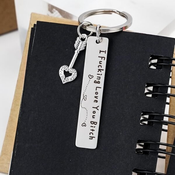 Greatest Pal Keychain for Ladies, Stainless Metal Key Cha... - Image 7