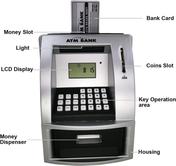 Digital Piggy Financial institution with Password for Children for 6-12 Y... - Image 4