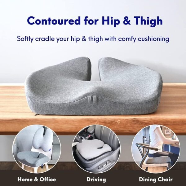 C CUSHION LAB Patented Stress Aid Seat Cushion for... - Image 4