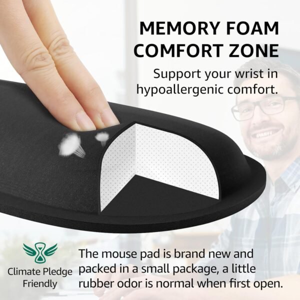 KTRIO Ergonomic Keyboard Wrist Relaxation, Reminiscence Foam Wrist ... - Image 4