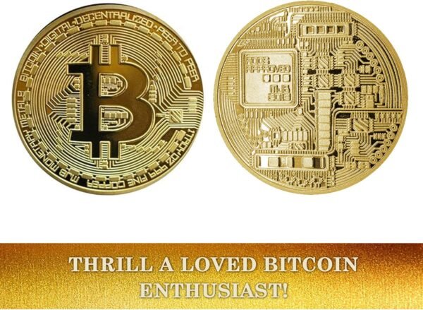 12Pcs Bitcoin Coin - Gold Bodily Bitcoin Commemorativ... - Image 5
