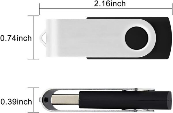 Aiibe 5 Pack 64GB USB Flash Drive 64 GB Flash Drives Th... - Image 4