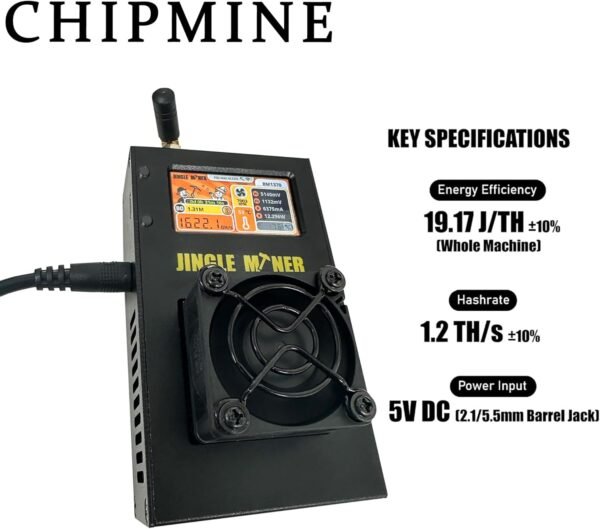 New Jingle Miner Bitcoin(BTC) Solo Lite 23W ASIC Machin... - Image 5