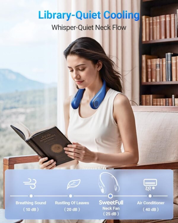SWEETFULL Transportable Neck Fan 360° Cooling Bladeless Pers... - Image 8