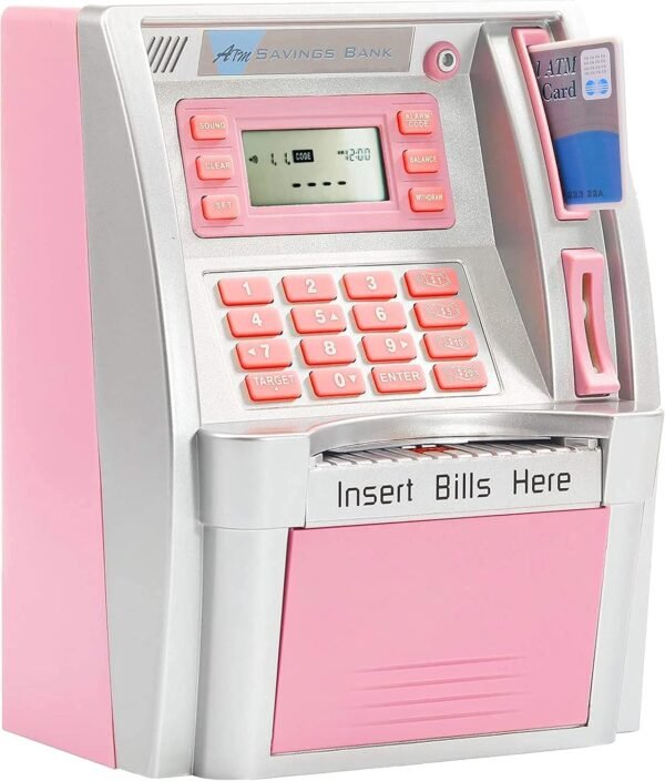 2024 Upgraded ATM Piggy Financial institution for Actual Cash for Children Advert... - Image 2