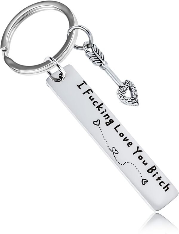 Greatest Pal Keychain for Ladies, Stainless Metal Key Cha... - Image 2