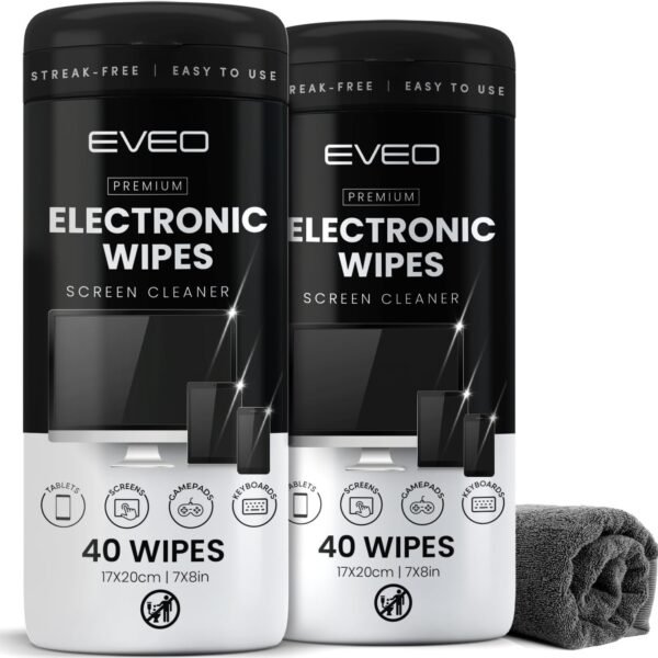 Digital Wipes Display screen Cleaner Streak-Free [2 Pack x40... - Image 2