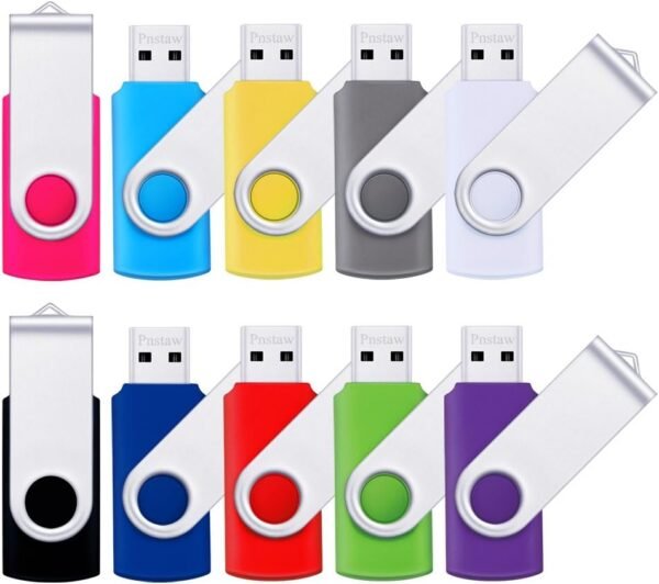 Flash Drive 16GB USB 2.0 10 Pack Swivel Clean Reminiscence St... - Image 2