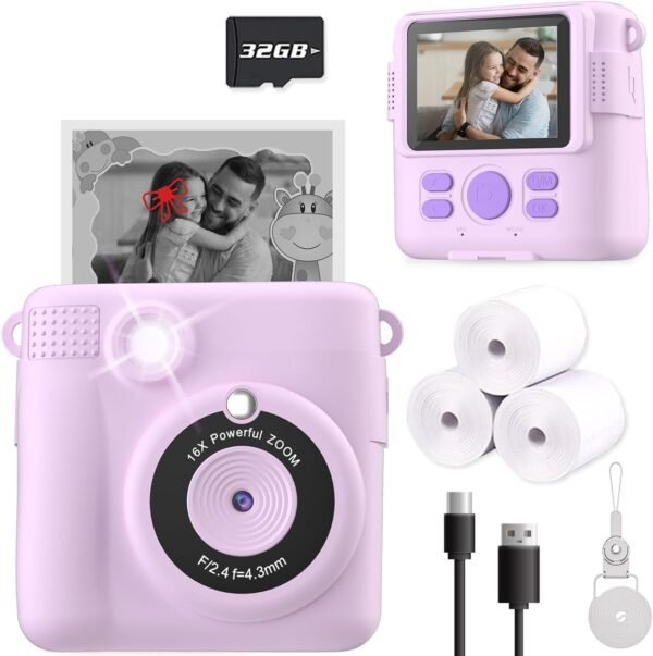 On the spot Print Digital camera for Youngsters, Christmas Birthday Presents... - Image 2
