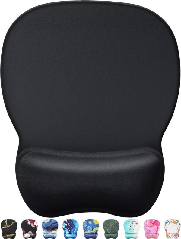 MROCO Ergonomic Mouse Pad with Gel Wrist Relaxation, Comforta... - Image 2