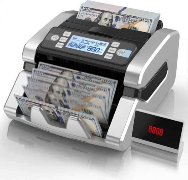 PONNOR Cash Counter Machine, Worth Counting, UV/MG/IR/... - Image 2