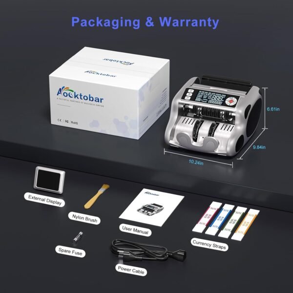 Cash Counter Machine, Greenback, Euro Worth Depend UV/MG/I... - Image 7