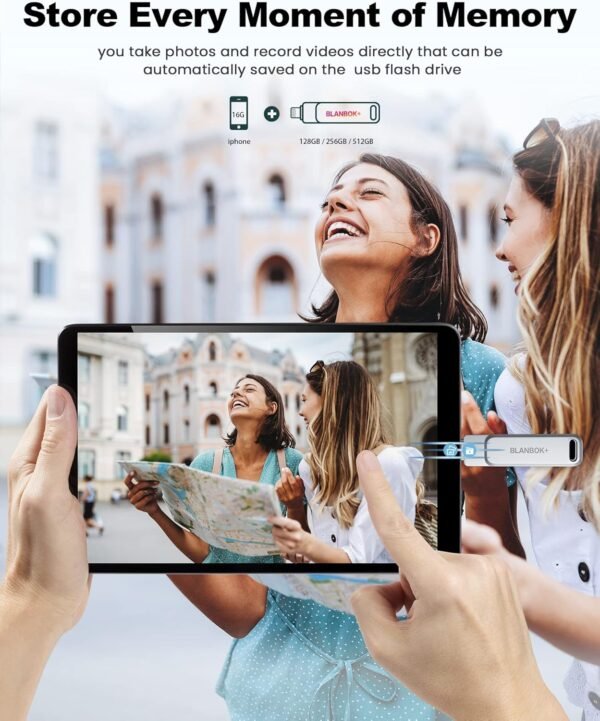 MFi Licensed 128GB Photograph Stick for iPhone Flash Drive,... - Image 4