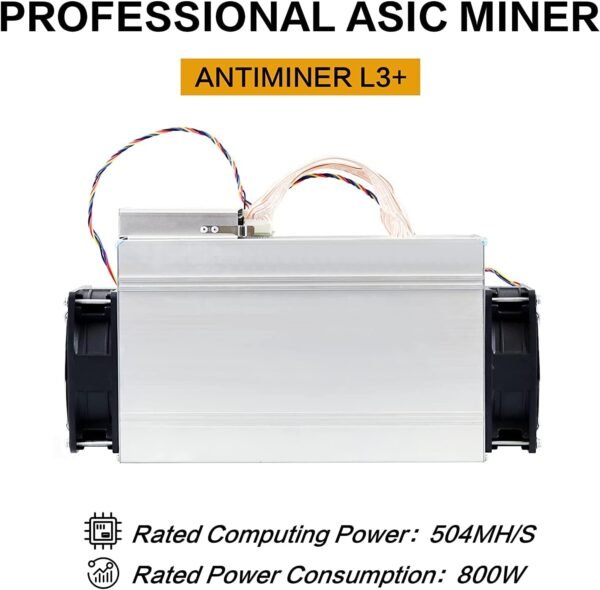 AntMiner L3+ ~504MH/s @ 1.6W/MH ASIC Litecoin Miner - Image 3
