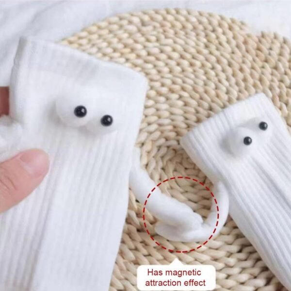 2 Pairs Magnetic Holding Palms Socks - Humorous Presents for ... - Image 2