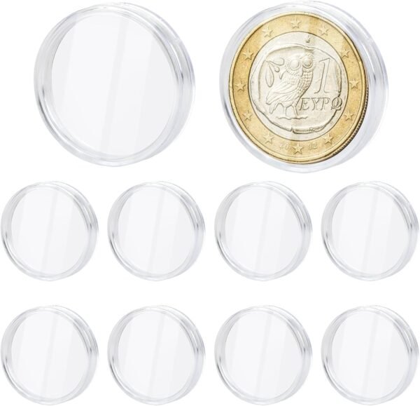 10 Pcs 42mm Coin Capsule, Strolling Liberty Silver Greenback... - Image 2